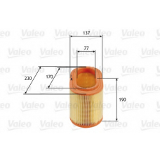 585690 VALEO Воздушный фильтр