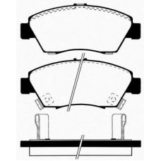 J PA-435AF JAPANPARTS Комплект тормозных колодок, дисковый тормоз