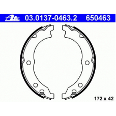 03.0137-0463.2 ATE Комплект тормозных колодок, стояночная тормозная с