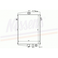 65081 NISSENS Радиатор, охлаждение двигателя