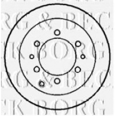 BBD5125 BORG & BECK Тормозной диск
