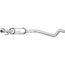 284-317 BOSAL Средний глушитель выхлопных газов