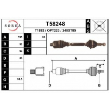 T58248 EAI Приводной вал