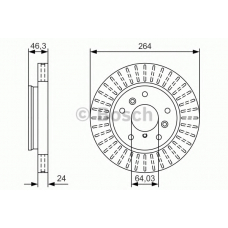 0 986 479 U26 BOSCH Тормозной диск