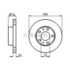 0 986 479 B34 BOSCH Тормозной диск