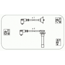 JP159 JANMOR Комплект проводов зажигания