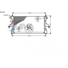 PEA2309 AVA Радиатор, охлаждение двигателя