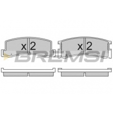 BP2309 BREMSI Комплект тормозных колодок, дисковый тормоз