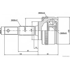 J2821118 HERTH+BUSS JAKOPARTS Шарнирный комплект, приводной вал