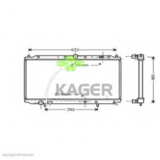 31-0674 KAGER Радиатор, охлаждение двигателя