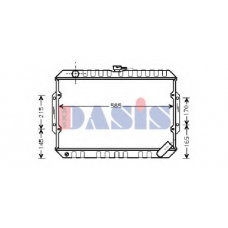 140260N AKS DASIS Радиатор, охлаждение двигателя