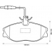 571898B BENDIX Комплект тормозных колодок, дисковый тормоз