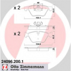 24096.200.1 ZIMMERMANN Комплект тормозных колодок, дисковый тормоз