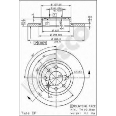 BS 7392 BRECO Тормозной диск