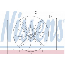 85290 NISSENS Вентилятор, охлаждение двигателя