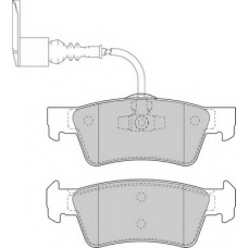 FD7207V NECTO Комплект тормозных колодок, дисковый тормоз