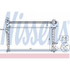 63509 NISSENS Радиатор, охлаждение двигателя