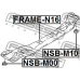 NSB-M00 FEBEST Втулка, балка моста