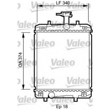 735072 VALEO Радиатор, охлаждение двигателя