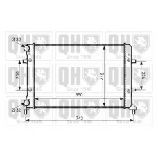 QER2356 QUINTON HAZELL Радиатор, охлаждение двигателя