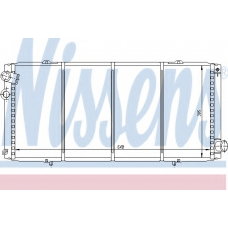 63728 NISSENS Радиатор, охлаждение двигателя