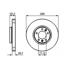 0 986 479 026 BOSCH Тормозной диск