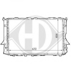 8101138 DIEDERICHS Радиатор, охлаждение двигателя