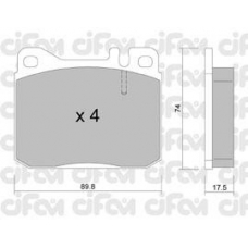 822-011-1 CIFAM Комплект тормозных колодок, дисковый тормоз