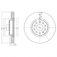 BG4330 DELPHI Тормозной диск