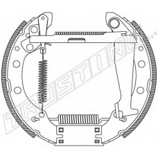 6474 TRUSTING Комплект тормозных колодок