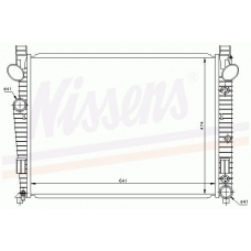 62772 NISSENS Радиатор, охлаждение двигателя