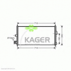 94-5839 KAGER Конденсатор, кондиционер