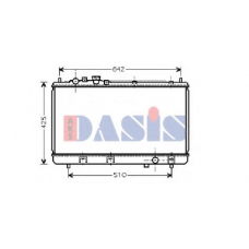 111260N AKS DASIS Радиатор, охлаждение двигателя