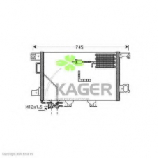 94-5886 KAGER Конденсатор, кондиционер