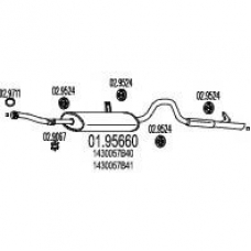 01.95660 MTS Глушитель выхлопных газов конечный