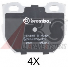 36939S ABS Комплект тормозных колодок, дисковый тормоз