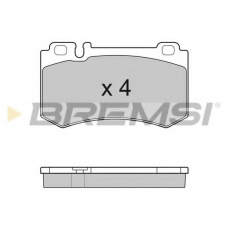 BP3164 BREMSI Комплект тормозных колодок, дисковый тормоз