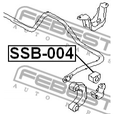 SSB-004 FEBEST Опора, стабилизатор