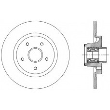 BDA2509.30 OPEN PARTS Тормозной диск