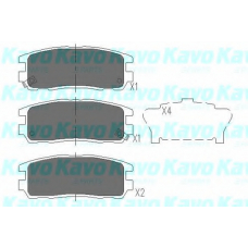 KBP-3502 KAVO PARTS Комплект тормозных колодок, дисковый тормоз