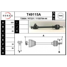 T49115A EAI Приводной вал