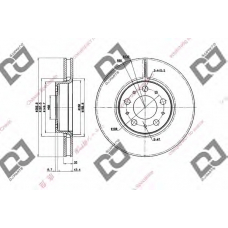 BD2008 DJ PARTS Тормозной диск