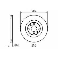 0 986 479 024 BOSCH Тормозной диск