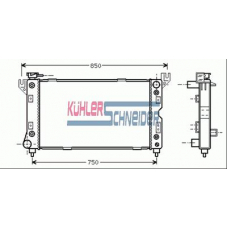 5305901 KUHLER SCHNEIDER Радиатор, охлаждение двигател