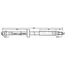 FBH6517 FIRST LINE Тормозной шланг