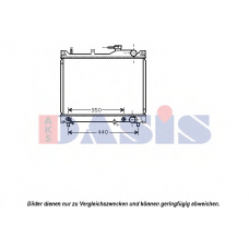 320041N AKS DASIS Радиатор, охлаждение двигателя