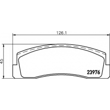 8DB 355 011-461 HELLA Комплект тормозных колодок, дисковый тормоз