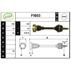 FI603 SERA Приводной вал