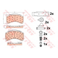 GDB5110 TRW Комплект тормозных колодок, дисковый тормоз