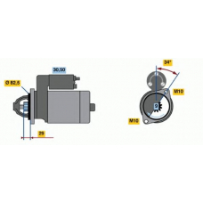 0 986 018 850 BOSCH Стартер